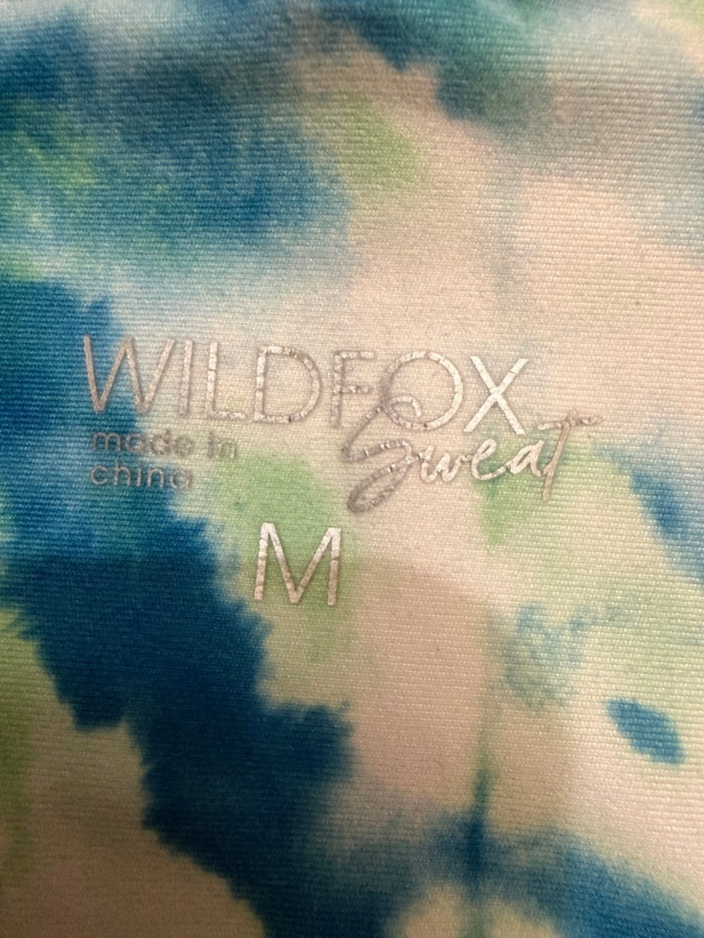 Wildfox Blue, Yellow & White Tie-Dye Leggings - Picture 7 of 12